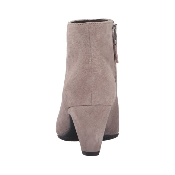 SAM EDELMAN Michelle Gray Suede Heeled Booties - Picture 5 of 9